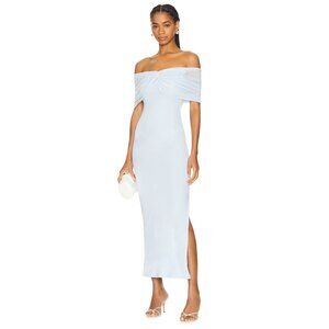 SNDYS Madrid Maxi Dress in Blue Medium New Womens Long Gown